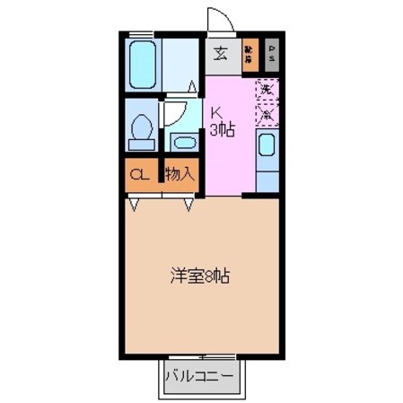 富田浜駅 徒歩12分 1階の物件間取画像